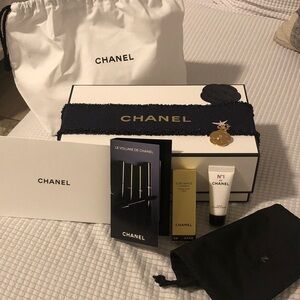 CHANEL Luxury Gift Set with Black and White Accents